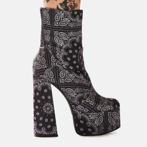 Dollskill bandana platform boots